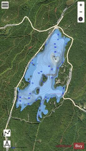 Lake Tiorati depth contour Map - i-Boating App - Satellite