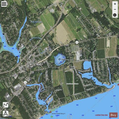 Marratooka Lake depth contour Map - i-Boating App - Satellite