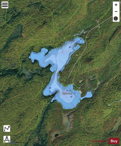 Nicks Lake depth contour Map - i-Boating App - Satellite