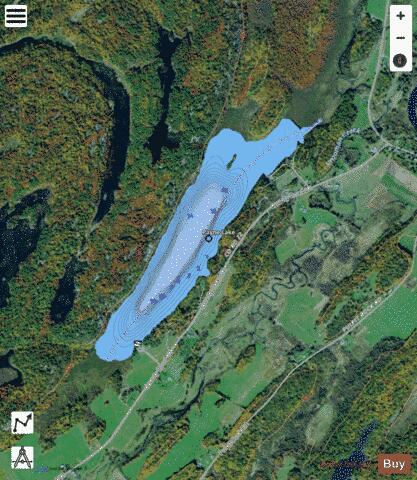 Payne Lake depth contour Map - i-Boating App - Satellite