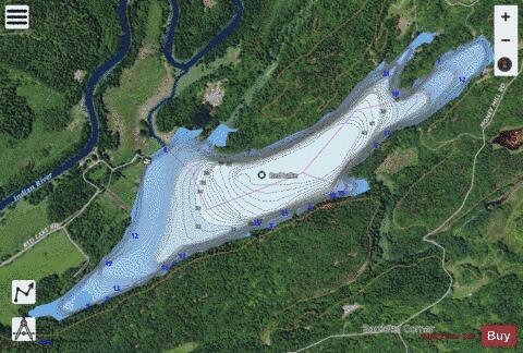 Red Lake depth contour Map - i-Boating App - Satellite