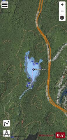 Stillwater Pond depth contour Map - i-Boating App - Satellite