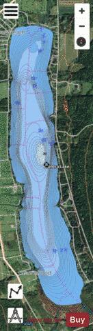 Waneta Lake depth contour Map - i-Boating App - Satellite