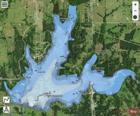 Longmire Lake depth contour Map - i-Boating App - Satellite
