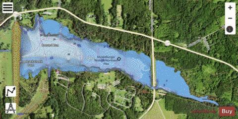 Woodcock Creek Lake depth contour Map - i-Boating App - Satellite