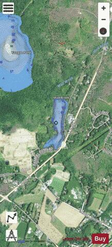 Barber Pond depth contour Map - i-Boating App - Satellite