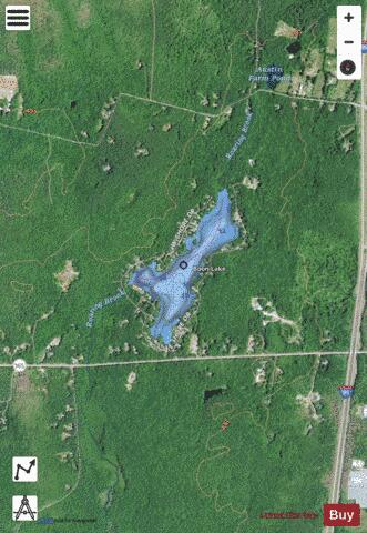 Boon Lake depth contour Map - i-Boating App - Satellite