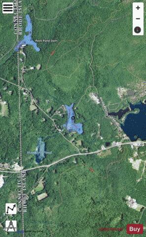 Clarkville Pond Providence depth contour Map - i-Boating App - Satellite