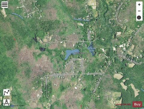 Dawley Pond depth contour Map - i-Boating App - Satellite