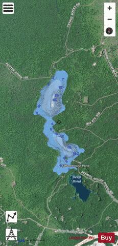 School House Pond depth contour Map - i-Boating App - Satellite