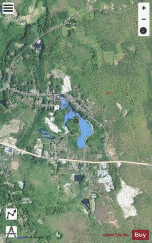 Spring Grove Pond depth contour Map - i-Boating App - Satellite