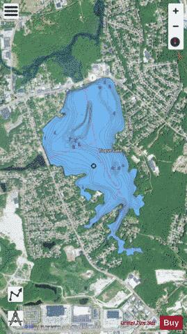 Tiogue Lake depth contour Map - i-Boating App - Satellite