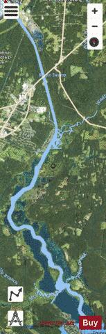 Tailrace Canal depth contour Map - i-Boating App - Satellite
