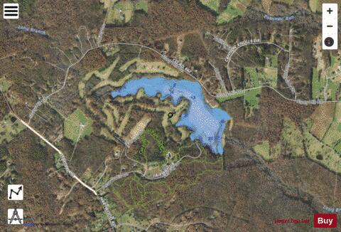 Curtis Park Lake B depth contour Map - i-Boating App - Satellite