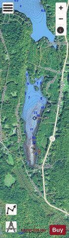 Fern Lake Leicester depth contour Map - i-Boating App - Satellite