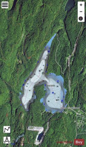 Glen Lake Nbsp Benson Castleton Fair Haven depth contour Map - i-Boating App - Satellite