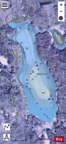 Holland Pond Holland depth contour Map - i-Boating App - Satellite