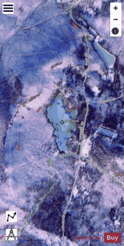 Jobs Pond Westmore depth contour Map - i-Boating App - Satellite