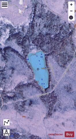 Lewis Pond Lewis depth contour Map - i-Boating App - Satellite