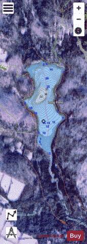 Long Pond Greensboro depth contour Map - i-Boating App - Satellite