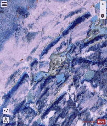 Valley Lake Dog Pond Woodbury depth contour Map - i-Boating App - Satellite