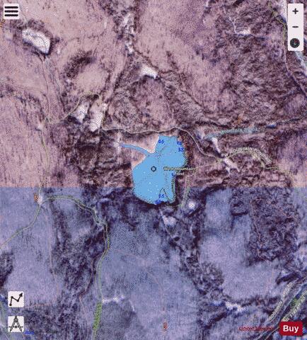 West Mountain Pond Maidstone depth contour Map - i-Boating App - Satellite