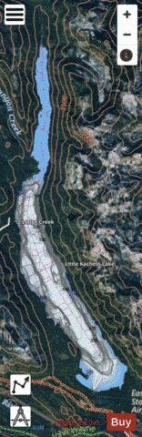 Kachess Lake depth contour Map - i-Boating App - Satellite