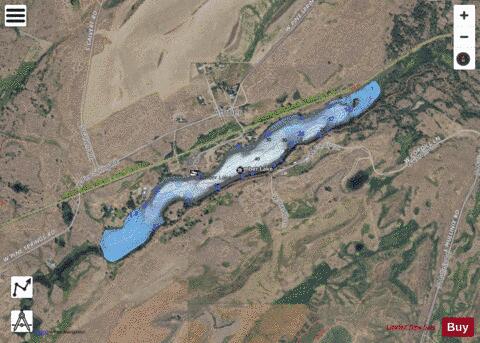 Amber Lake,  Spokane County depth contour Map - i-Boating App - Satellite