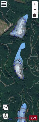 Boyle Lake,  King County depth contour Map - i-Boating App - Satellite