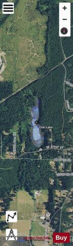 Catfish Lake depth contour Map - i-Boating App - Satellite