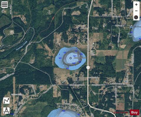 Cranberry Lake, Pierce County depth contour Map - i-Boating App - Satellite