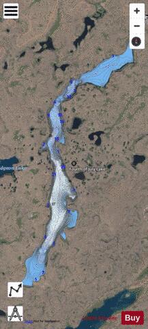 Fourth Of July Lake,  Adams County Page depth contour Map - i-Boating App - Satellite