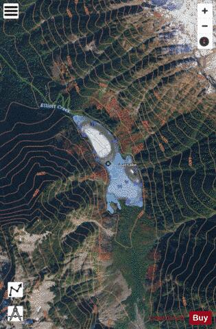 Goat Lake,  Snohomish County depth contour Map - i-Boating App - Satellite