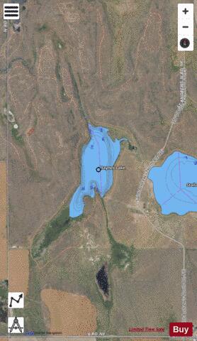 Haynes Lake,  Douglas County depth contour Map - i-Boating App - Satellite