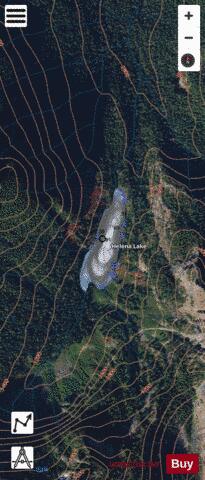 Helena Lake depth contour Map - i-Boating App - Satellite