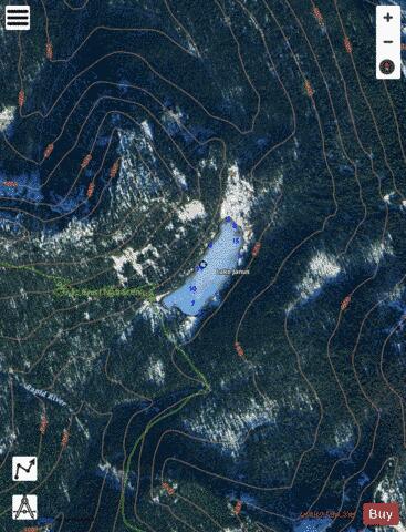 Janus Lake,  Snohomish County depth contour Map - i-Boating App - Satellite