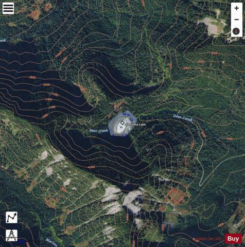 Kelcema Lake,  Snohomish County depth contour Map - i-Boating App - Satellite