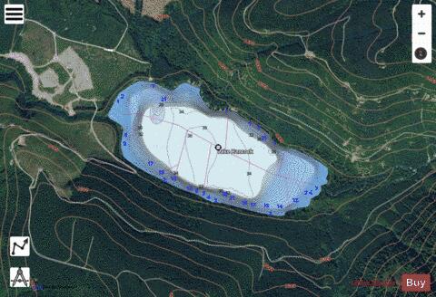 Lake Hancock depth contour Map - i-Boating App - Satellite