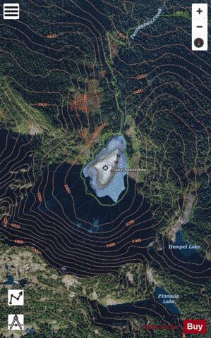 Lake Twentytwo depth contour Map - i-Boating App - Satellite