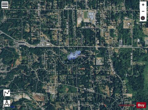 Leota Lake,  King County depth contour Map - i-Boating App - Satellite