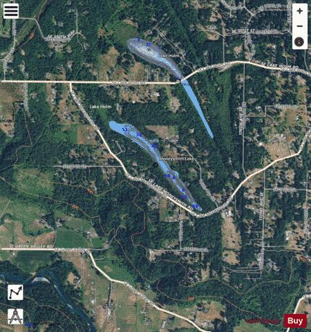 Moneysmith Lake depth contour Map - i-Boating App - Satellite