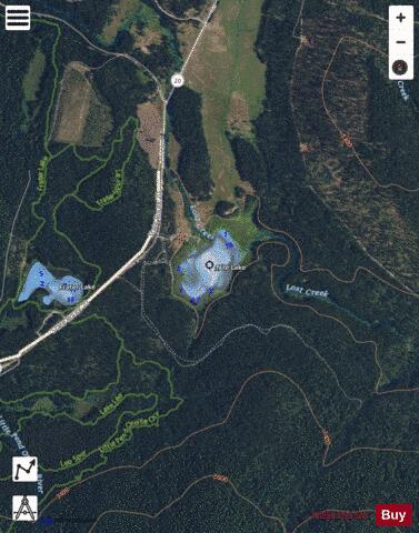 Nile Lake,  Pend Oreille County depth contour Map - i-Boating App - Satellite
