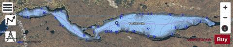 Pacific Lake,  Lincoln County depth contour Map - i-Boating App - Satellite