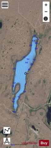 Palm Lake depth contour Map - i-Boating App - Satellite