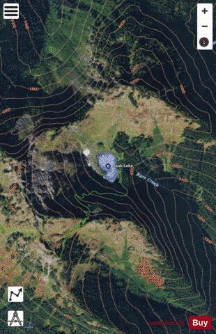 Sauk Lake,  Skagit County depth contour Map - i-Boating App - Satellite