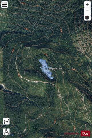 Springsteen Lake,  Skagit County depth contour Map - i-Boating App - Satellite