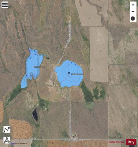 Stallard Lake,  Douglas County depth contour Map - i-Boating App - Satellite