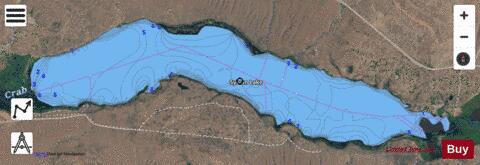Sylvan Lake,  Lincoln County depth contour Map - i-Boating App - Satellite