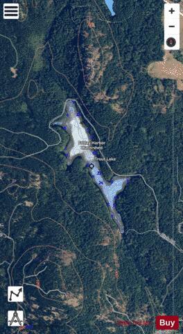 Trout Lake,  San Juan County depth contour Map - i-Boating App - Satellite