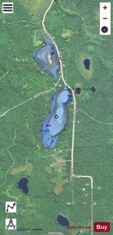 Lake Clair depth contour Map - i-Boating App - Satellite